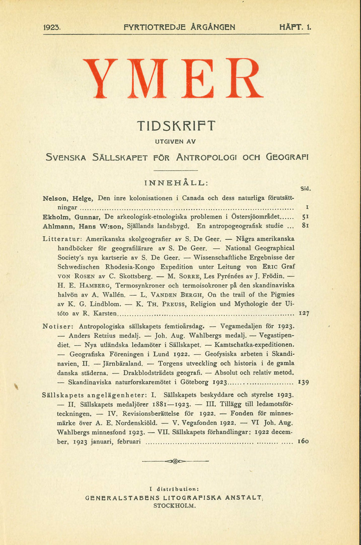 YMER 1923