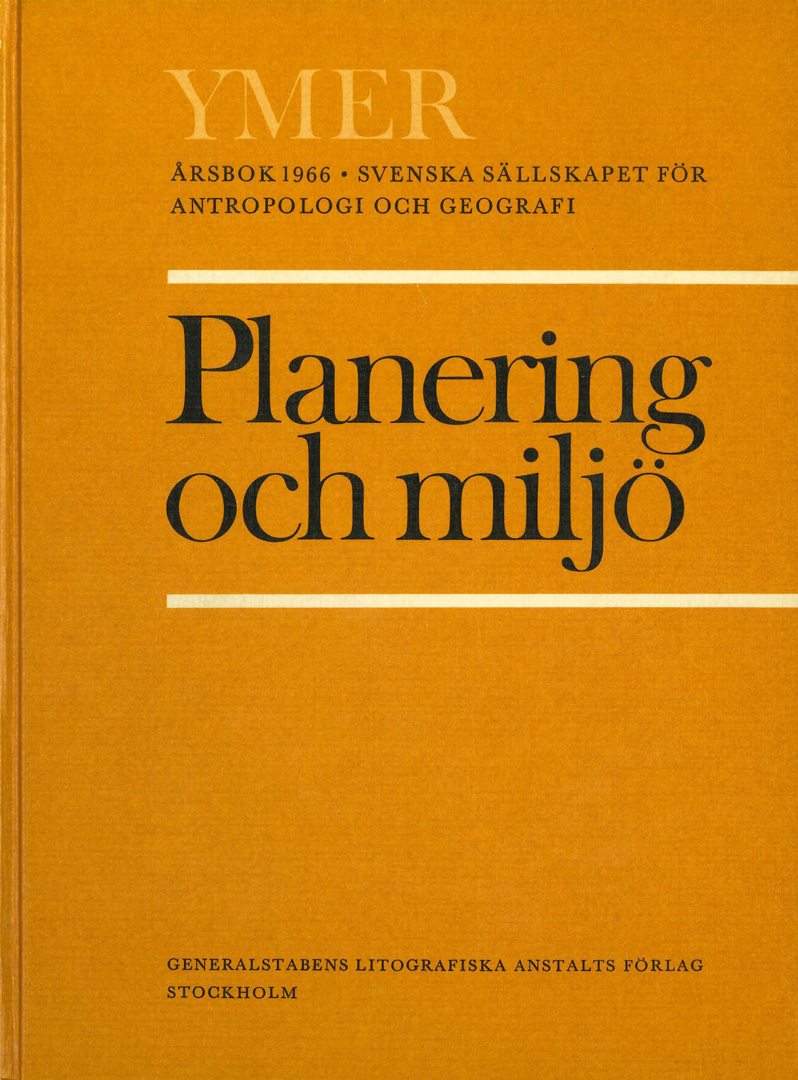 Planering och miljö