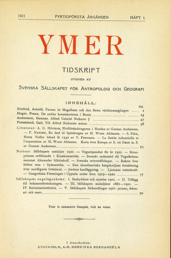 YMER 1921